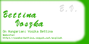 bettina voszka business card